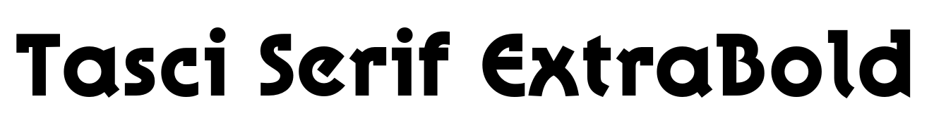 Tasci Serif ExtraBold